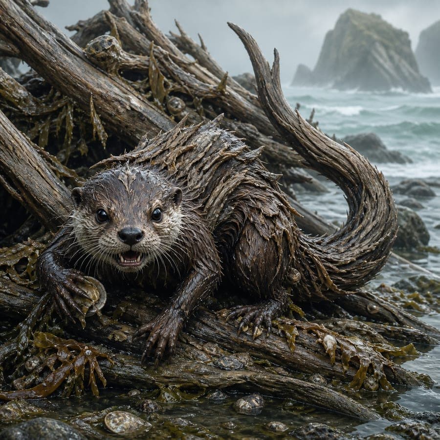 Driftwood Otter