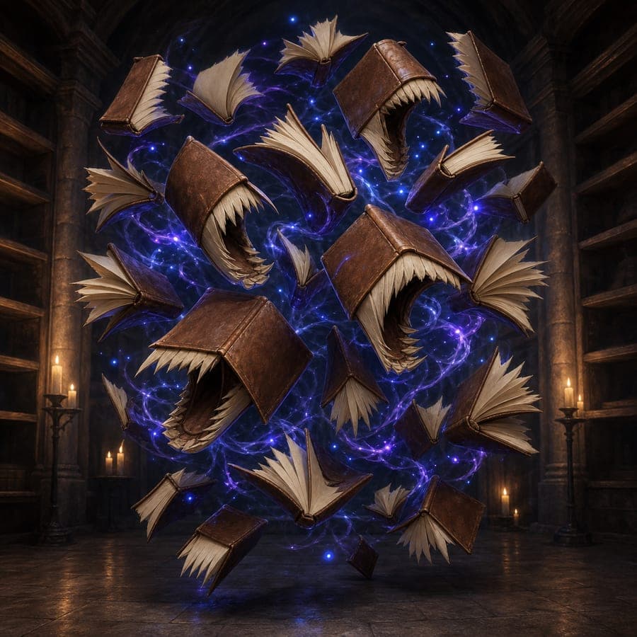 Animated Book Swarm