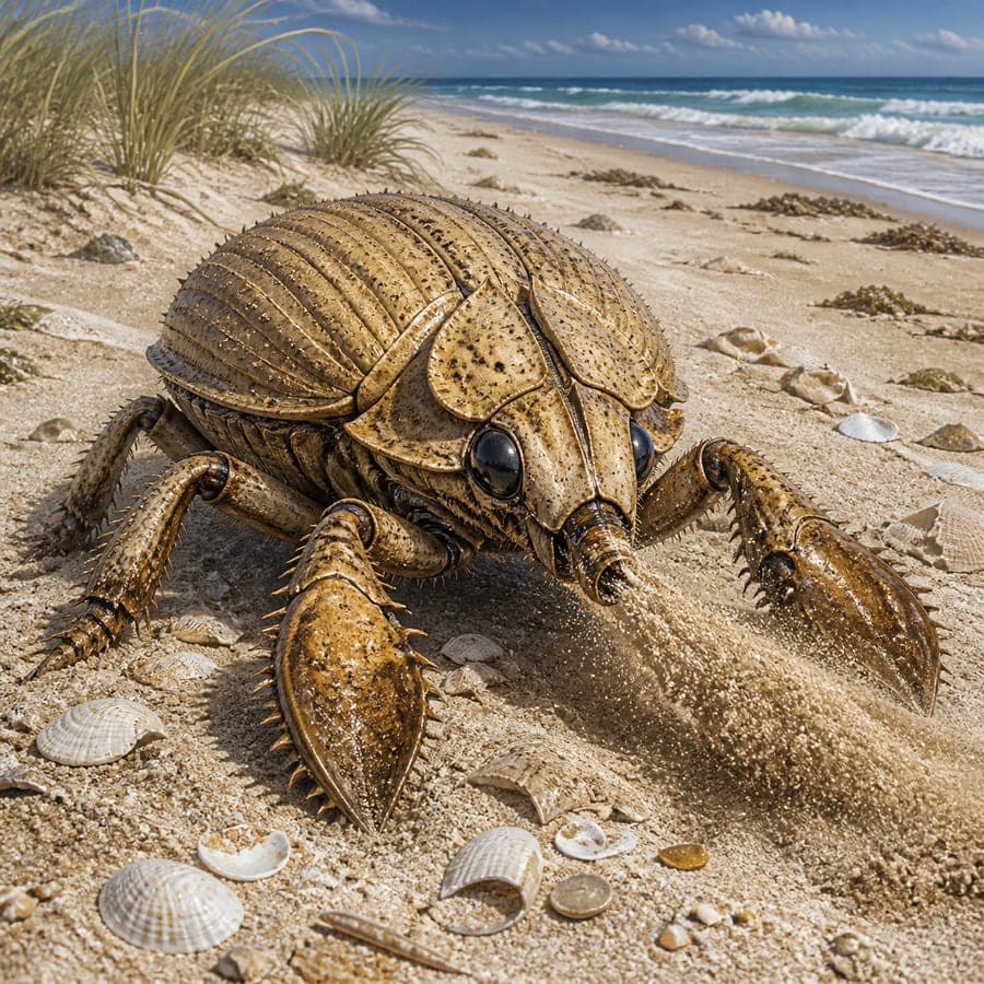 Sand-Spitter Beetle