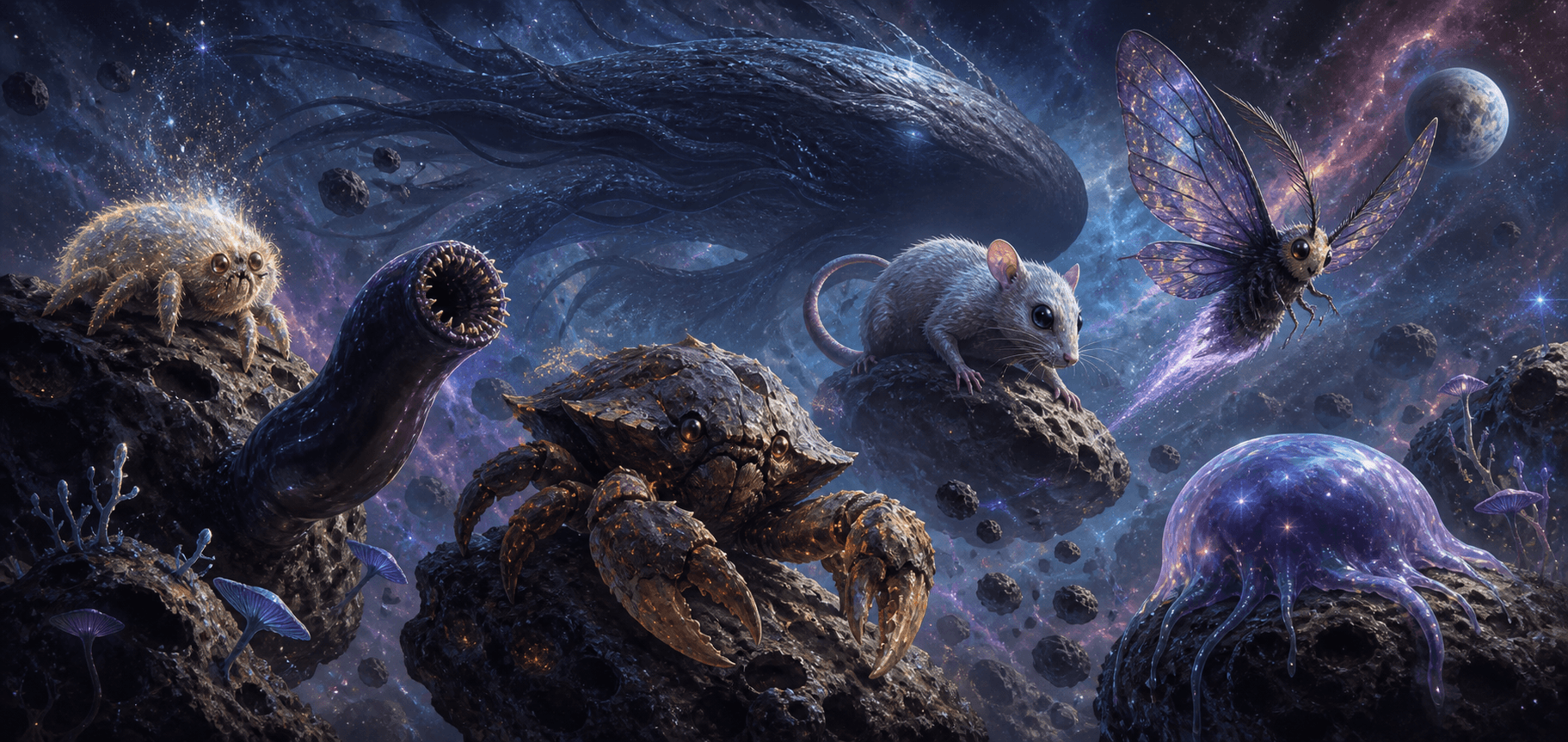 Avaruus bestiary family